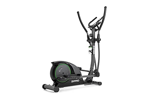 ZIPRO Bicicleta elíptica para Casa Hulk, Entrenador eliptico, LCD Pantalla, sensores de Pulso, Ajuste de Resistencia, 150kg