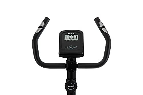 ZIPRO Bicicleta estática para Casa ONE S, entrenador eliptico, LCD Pantalla, sensores de pulso, ajuste de resistencia, 110kg