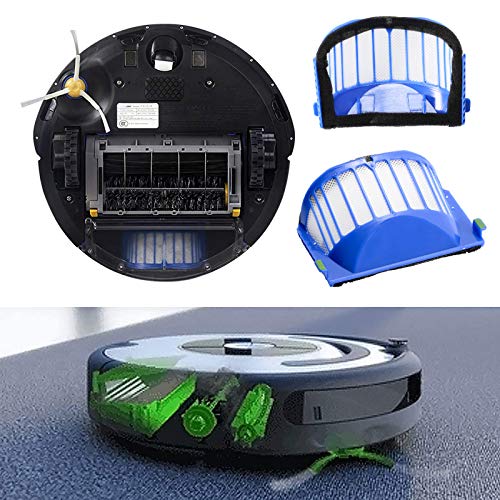 ZITFRI 20PCS Kit de Recambios Roomba Serie 600, Accesorios Compatibles con Roomba Serie 600 605 606 610 615 620 625 630 632 639 650 660 671 675 681 696 Filtros y Cepillos Roomba 600, Repuestos Roomba