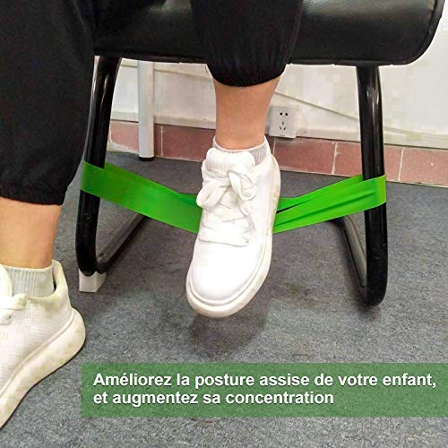 ZITFRI 8 Bandas Elásticas para Silla de Látex para Niños Activos con TDAH, Banda Elástica para Fitness Yoga Etc. - Capacidad de Carga de 20 Libras