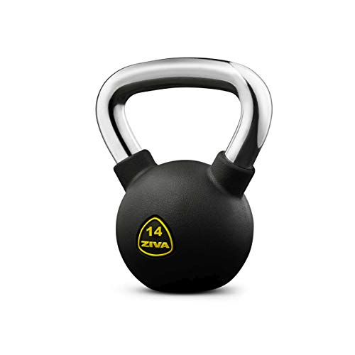 ZIVA Performance Pesa Rusa, Kettlebell, Adultos Unisex, Negro, 14 Kg