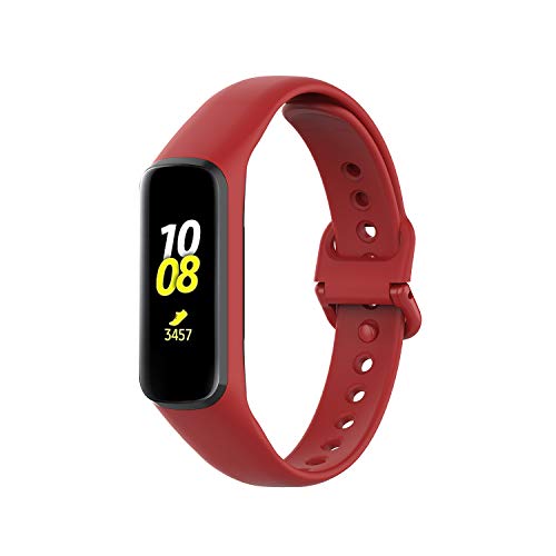 (10 unidades) Chofit Correas compatibles con Samsung Galaxy Fit 2 SM-R220 Correa, Clásico Reemplazo Suave Silicona Deportiva Pulsera Brazo Banda para Galaxy Fit 2 SM-R220 Fitness Tracker