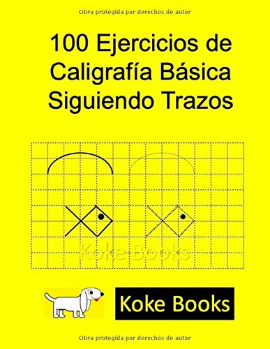 100 Ejercicios de Caligrafía Básica Siguiendo Trazos