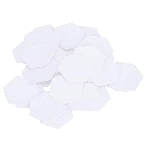 100 Uds plantilla de acolchado de papel con forma hexagonal, plantillas de acolchado de papel poligonal para costura de retazos, herramienta de costura DIY(16mm)