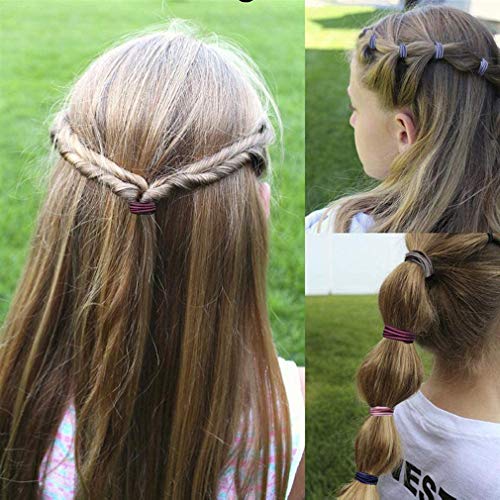 100pcs Pinza Pelo Niña Horquillas de Pelo y 200pcs Gomas Pelo Niña Pequeña, Hebillas Pelo Lazos para el Cabello Elásticas Bandas de Pelo Multicolores Accesorios para el Cabello para Bebés Niñas