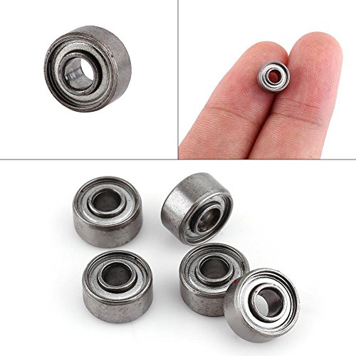 10pcs Mini Rodamientos de Bolas, 693ZZ Pequeñas Piezas de Repuesto de Rodamientos Blindados Doble 3 * 8 * 4 mm, Micro bearing