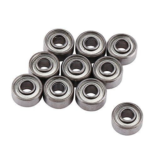 10pcs Mini Rodamientos de Bolas, 693ZZ Pequeñas Piezas de Repuesto de Rodamientos Blindados Doble 3 * 8 * 4 mm, Micro bearing