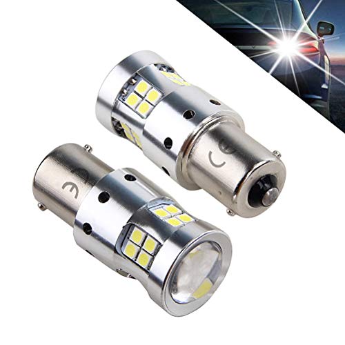 1156 Ba15s P21w 1141 7506 Súper Brillante 8W LED Bombilla De Coche, 12V 24V 30V 6000K Blanco 1300LM, Para Luz De Estacionamiento, Luces Diurnas, Luz De Marcha Atrás, Luces Traseras, 2 Piezas