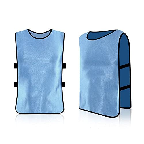 12pcs Petos de Entrenamiento Petos de Fútbol para Adultos (Color : Azul)