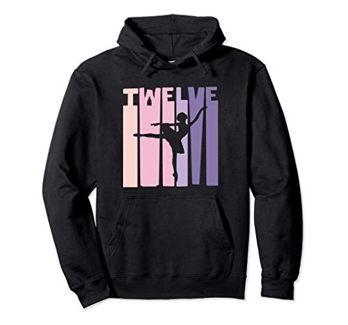 12th Birthday Gift Ballet Dancer 12 Years old Ballerina Girl Sudadera con Capucha