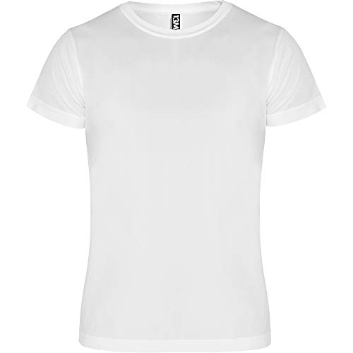 13MW Camiseta técnica Hombre | Pack 5 | Tejido técnico para Deporte | Transpirable | Running, Fitness, Fútbol, Padel (Blanco, L)