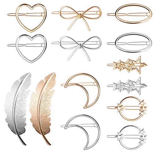 14 piezas Horquillas Pelo Metal Clips de Pelo Accesorios para Mujer Niña Fiesta Boda