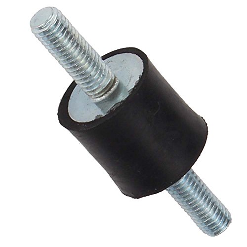 15x15mm M5 goma negra de los extremos del doble Silentblock Anti-Vibración del tornillo para la máquina de soldadura Paquete de 20