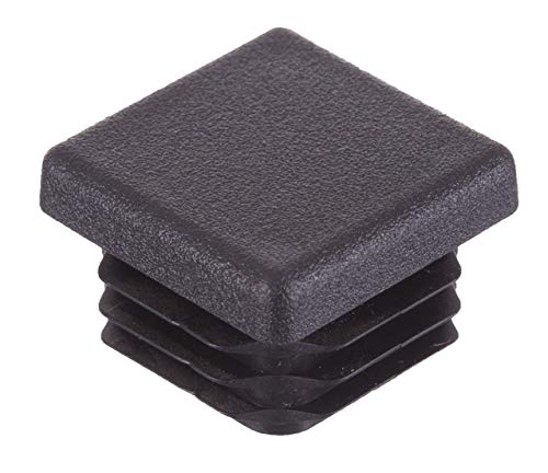 16 Piezas - Todos los Tamaños - Tapas Plásticas Cuadradas - Insertos de Tubos Para las Patas de la Mesa, Sillas, Muebles (30mm, Negro) - por Lifeswonderful