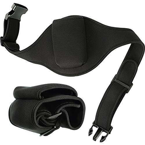 2 Cinturones de Micrófono Cinturón de Riñonera de Instructor de Fitness Soporte de Bolsa Riñonera Ajustable Cinturón Absorbente de Sudor de Neopreno para Teatro, Altavoces