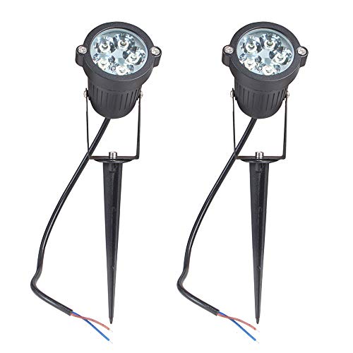 2 Packs, 5W LED Impermeable IP65, Luz de Paisaje al Aire Libre AC 85-265V Focos de exterior , de iluminación Para Calzada, Patio, Cesped, Pathway, Jardín (Verde)