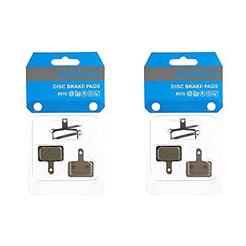 2 Pairs Shimano Disc Brake Pads & Spring B01S (Resin) by Shimano