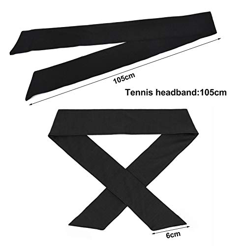 2 Piezas Diadema Deportiva Sweatband Elástica Ajustable Suave Antideslizante Banda de Cabeza para Correr, Fitness, Entrenamiento, Ciclismo, Yoga, Tenis Diadema Unisex