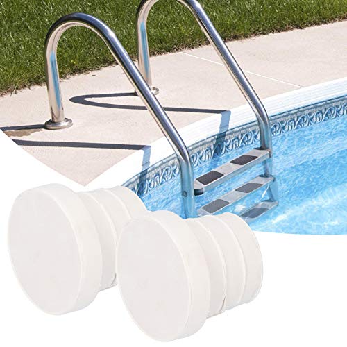 2 Uds, Tapones de Goma para Parachoques de Escalera, Protectores de Parachoques de Goma para Escalera de Piscina, Accesorios de Repuesto Universales para Escaleras Mecánicas Subacuáticas (Hueco)