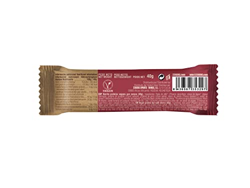 226ERS Vegan Protein Bar | Barrita de Proteína Vegana, Barra Proteíca con Superfoods | Proteína de Guisante + Proteína de Arroz | Sin Gluten, Cereza - 30 barras