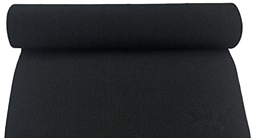 25M Banda Elastica Costura, Cinta Elásticas Planas Artesanía, Cinta Elastica ancho, Banda Elastica Plana Ancho, Cinta Elastica Negro,Tejido elástico de Costura, Cintas de Coser Negro (50MM X 25M)