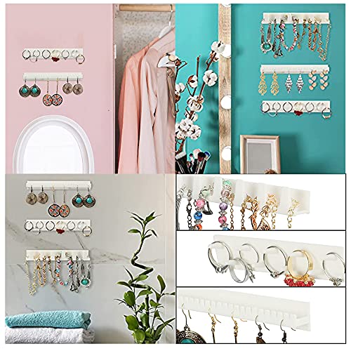 27 Piezas Pared Colgante Collar Percha Soporte de Plástico para Colgar Colgantes para Collares Joyería Colgando Soporte Soporte de Almacenamiento de Joyas Organizador para Collar Anillo y Arete