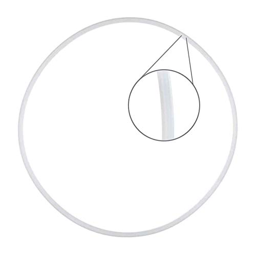 2PCS Base de Silla de Bar Anillo de Goma Blanca para Protector de Piso, Nuevo Material Tira de Goma para chasis de Taburete de Bar, Base de Mesa de Barra Regular Tira de Junta de Goma (41cm)