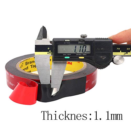 3M VHB Cinta Adhesiva Doble Cara Extrafuerte, Resistencia al Agua y a Altas Temperaturas, para Automóviles, uso Doméstico, Decoración de Exteriores y Oficinas(12,5mm * 4,7m)