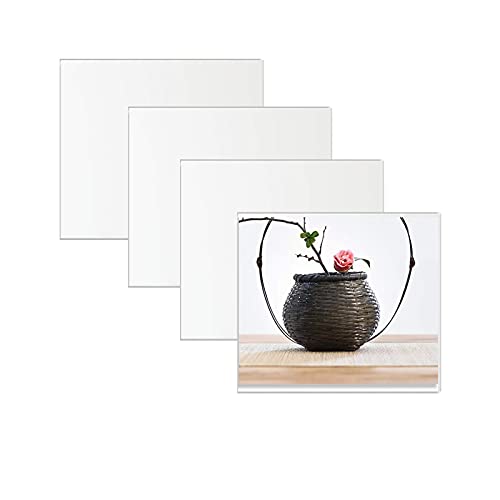 4 hojas de 30 x 30 cm, espejo acrílico para decoración de pared, espejos grandes extraíbles para pared de cuerpo completo, decoración de espejo para sala de estar, dormitorio, casa de campo