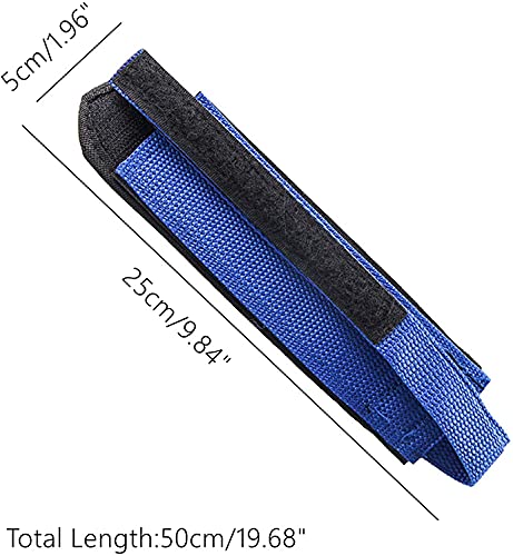 4 Piezas Correas de Pedal de Bicicleta, Toe Clips Straps Cinta Correas de Velcro， para Girar Bicicleta de Ejercicio Bicicleta de hogar o Gimnasio Ciclo （Negro/Azul ）.