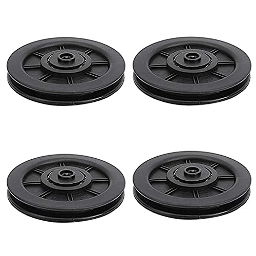 4 Piezas Polea de Rodamiento Universal, Maquina Polea Rodamiento, Rueda de Polea de Cojinete, Polea Rueda Gimnasio, Polea Rueda Gimnasio, para Gimnasio Accesorios de Gimnasio