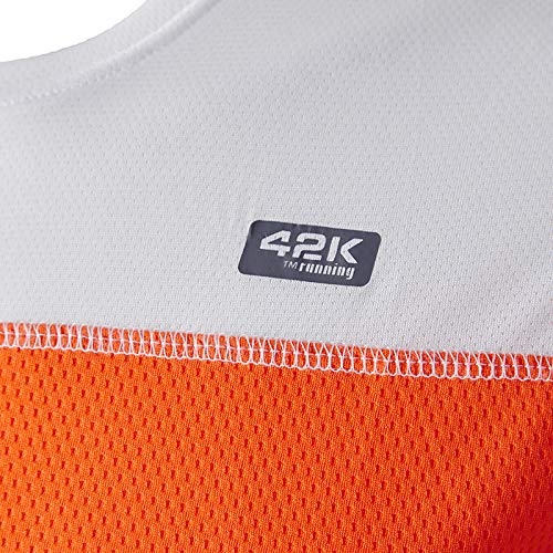 42K Running - Camiseta técnica 42K SYRUSS Hombre Fluor Orange XS