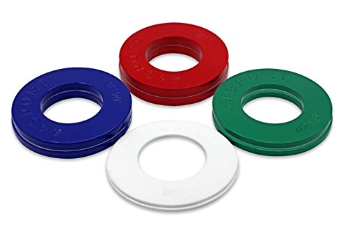 44SPORT olímpico Placas fraccional – par de 1/4, 1/2, 3/4, 1 kg Pesos (8 en Total)