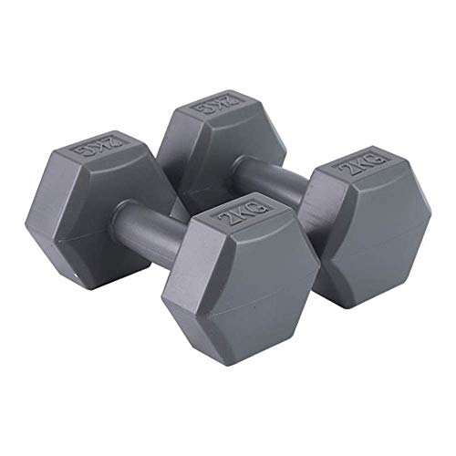 4Kg (Par) Mancuernas de Damas Pérdida de Peso Delgada Brazo Mancuernas Artículos Deportivos Gimnasio en Casa Entrenamiento Personal Estudio Equipo de la Aptitud,Negro