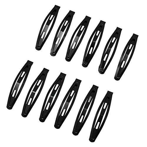 60 Piezas Pinza de Pelo Clips de Pelo de Metal Accesorios de Peinado Herramientas Accesorios para El Pelo para Mujer Niña Negro