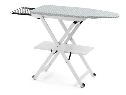 621 STIROCOMODO Tabla De Planchar Ajustable En Madera Blanco