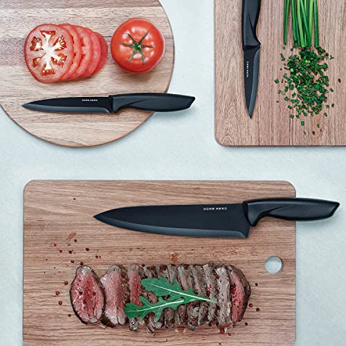 7 Piezas Cuchillos Cocina Profesional - Juego de Cuchillos de Cocina Acero Inoxidable con Acrílico Soporte Cuchillos Cocina y Afilador Cuchillos - Set Cuchillos Cocina Chef Kitchen Knives Set Knife