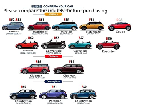 Accesorios de decoración Funda compatible con Mini Cooper F54 Clubman (decoración de la puerta del tanque de combustible, Union Jack UK G)