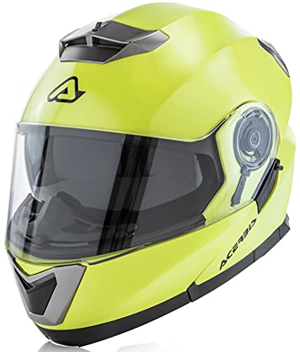 Acerbis Serel Casco Modural, Hombre, Amarillo, Medium