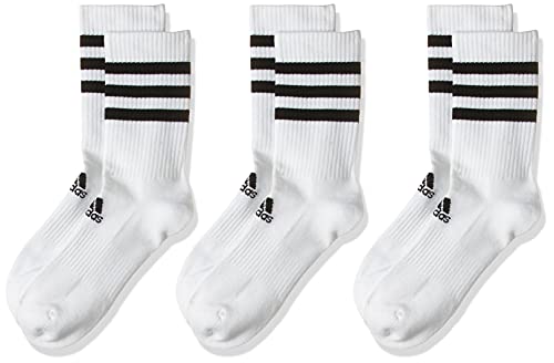 adidas 3S CSH CRW3P Calcetines, Unisex Adulto, White/White/White, M