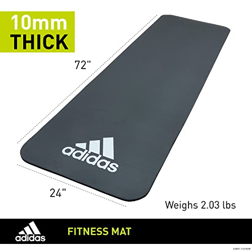 adidas ADMT-11014GR Colchoneta de Ejercicios, Gris, 7 mm