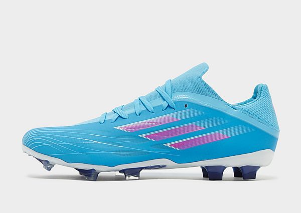 adidas Bota de fútbol X Speedflow.2 césped natural seco, Sky Rush / Team Shock Pink / Cloud White