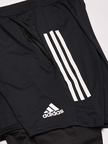 adidas CON20 2in1 SHO Pantalones de Deporte, Hombre, Black/White, S