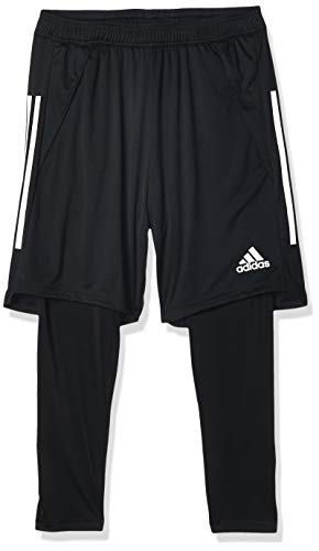 adidas CON20 2in1 SHO Pantalones de Deporte, Hombre, Black/White, S