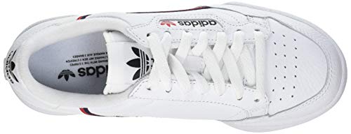 Adidas Continental 80, Zapatillas Hombre, Blanco (FTWR White/Scarlet/Collegiate Navy FTWR White/Scarlet/Collegiate Navy), 42 2/3 EU