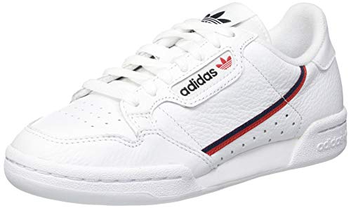 Adidas Continental 80, Zapatillas Hombre, Blanco (FTWR White/Scarlet/Collegiate Navy FTWR White/Scarlet/Collegiate Navy), 42 2/3 EU