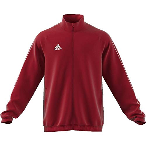 Adidas CORE18 PRE JKT Chaqueta de Deporte, Hombre, Rojo (Rojo/Blanco), L