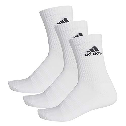 adidas Cushioned Crew Calcetines Largo Clásico, Unisex Adulto, Blanco (White/Black), XS