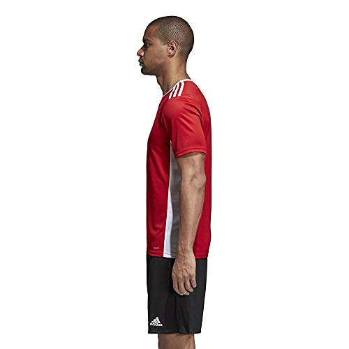 adidas Entrada 18 JSY T-Shirt, Hombre, Power Red/White, XL