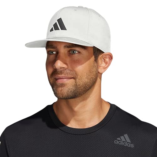 adidas Gorra de ajuste ajustable de tres barras estructuradas Snapback para hombre